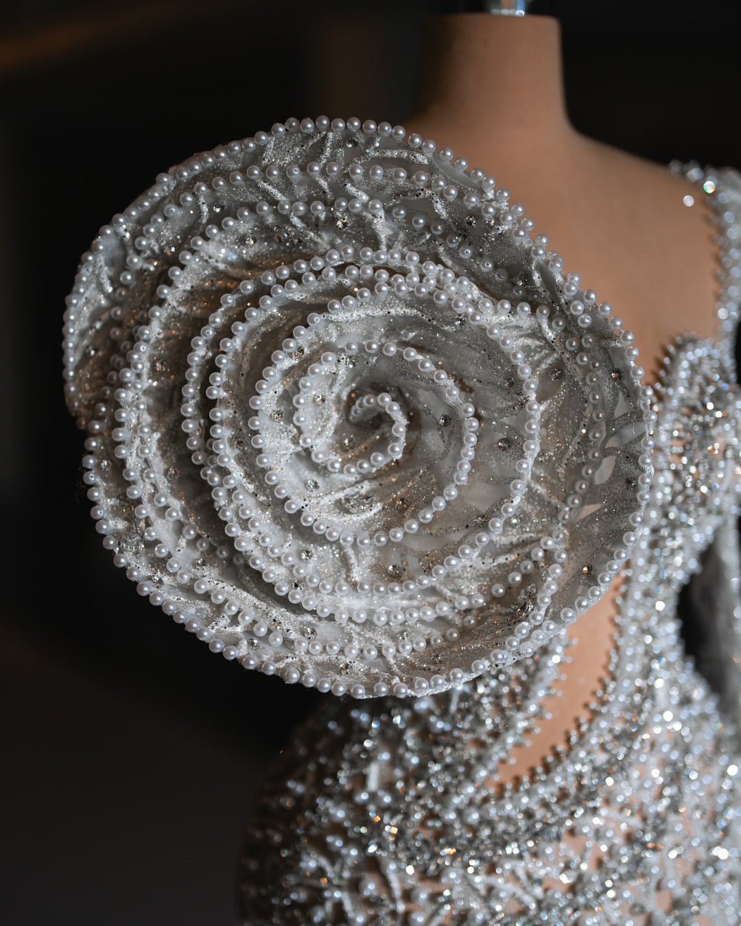 Ada Bridal Dress with Flower Design - BLINI