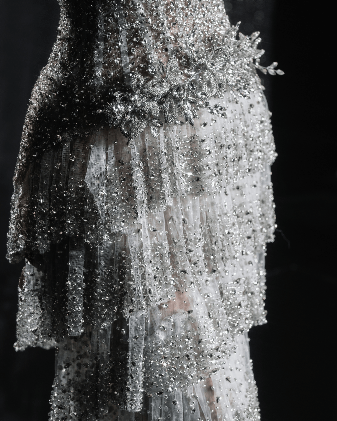 Aetheria Bridal Dress Embellished with Crystals - BLINI