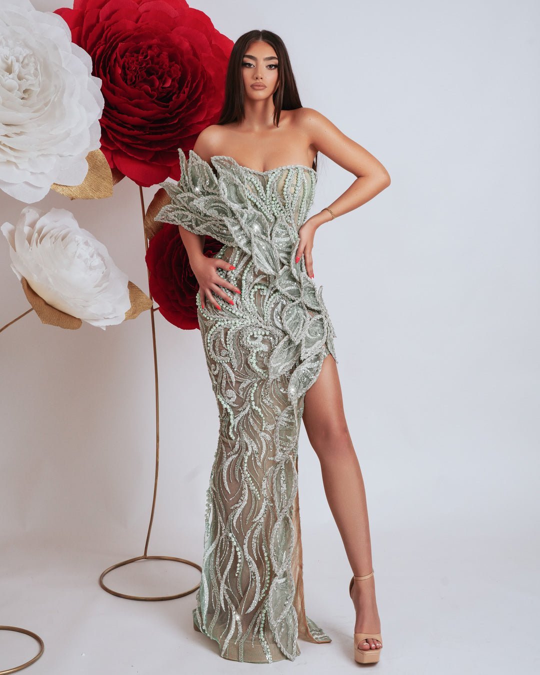 Amalié Sleeveless Dress with Beads - BLINI