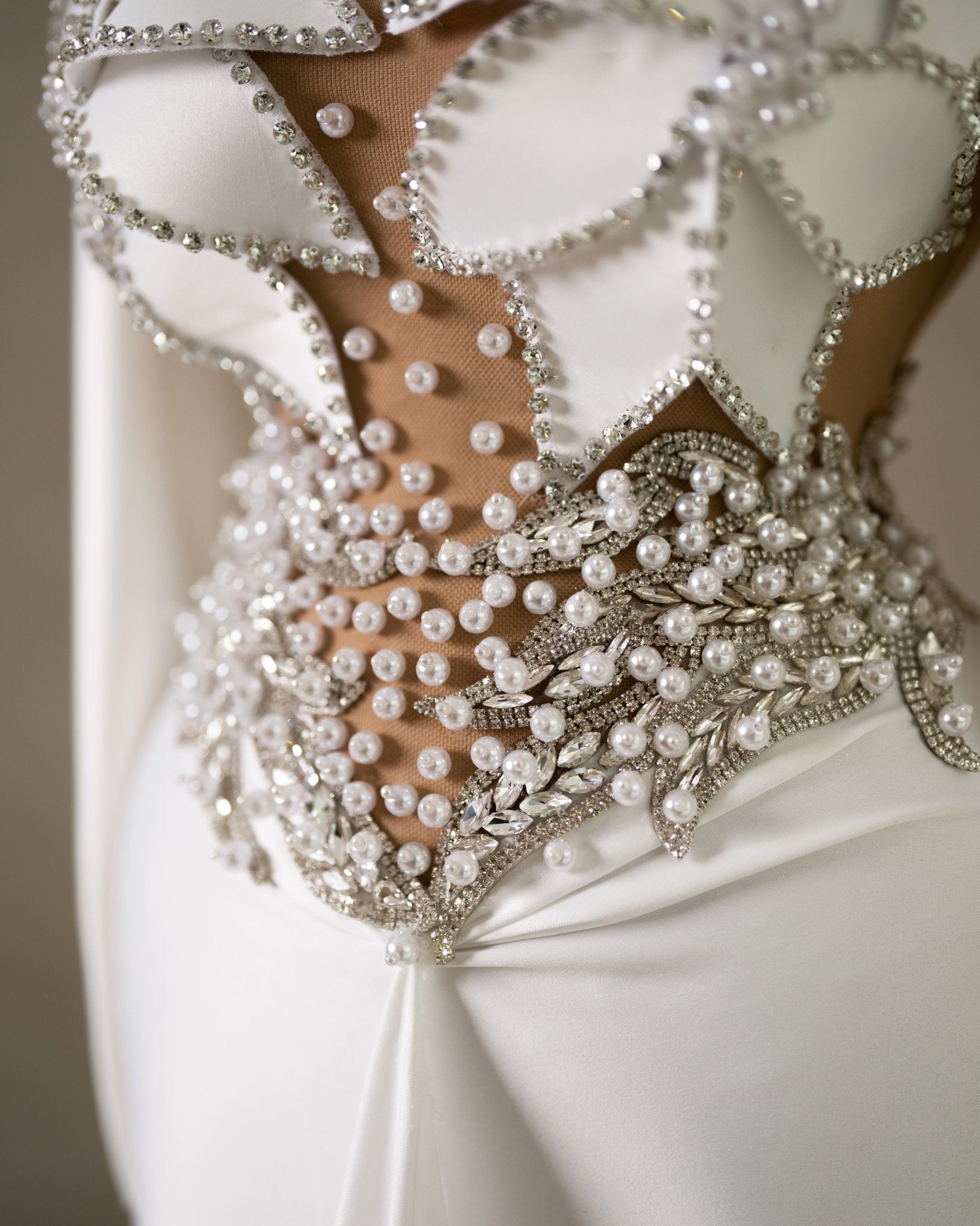 Amarissa Bridal Dress Embellished with Crystals and Pearls - BLINI