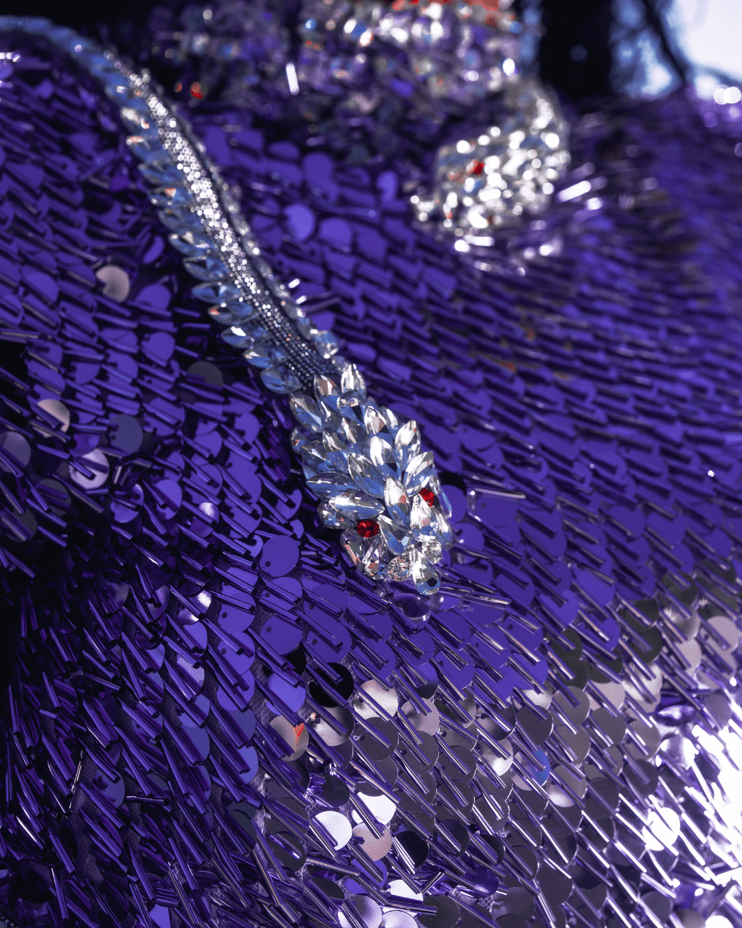 Amethea Sequin Dress with Sea Deatails and Snake - BLINI