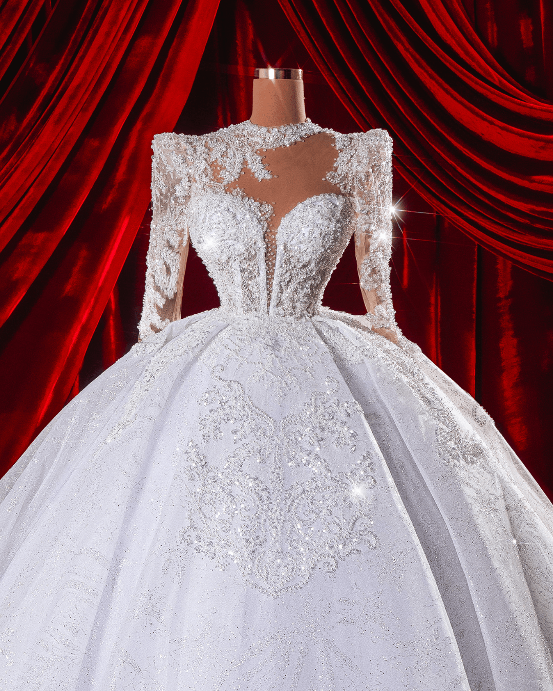 Conea Bridal Dress with Crystals - BLINI