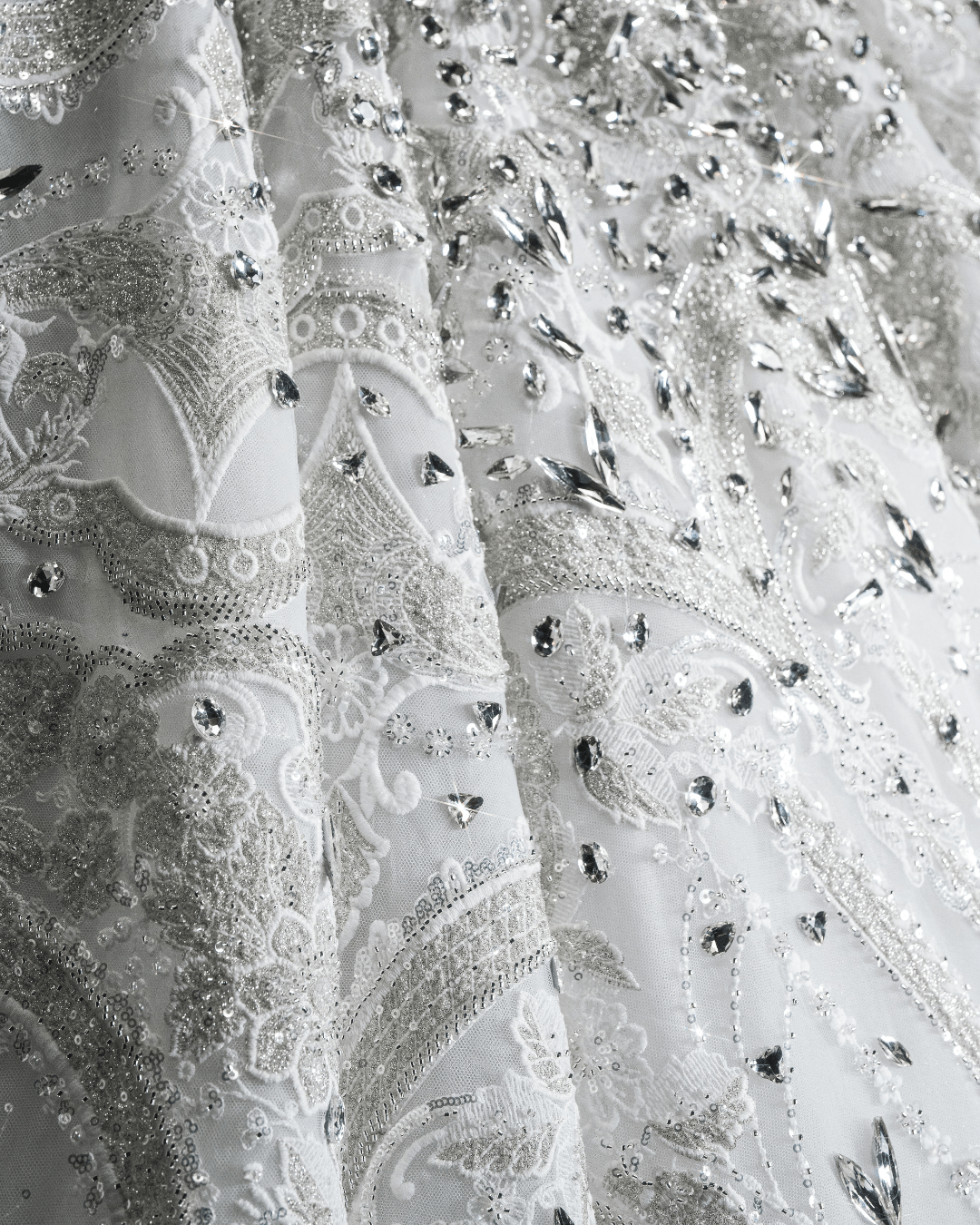 Eloianne Bridal Dress Embellished with Crystals - BLINI