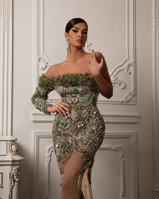 Esteé One - Shoulder Crystal Embellished Dress - BLINI