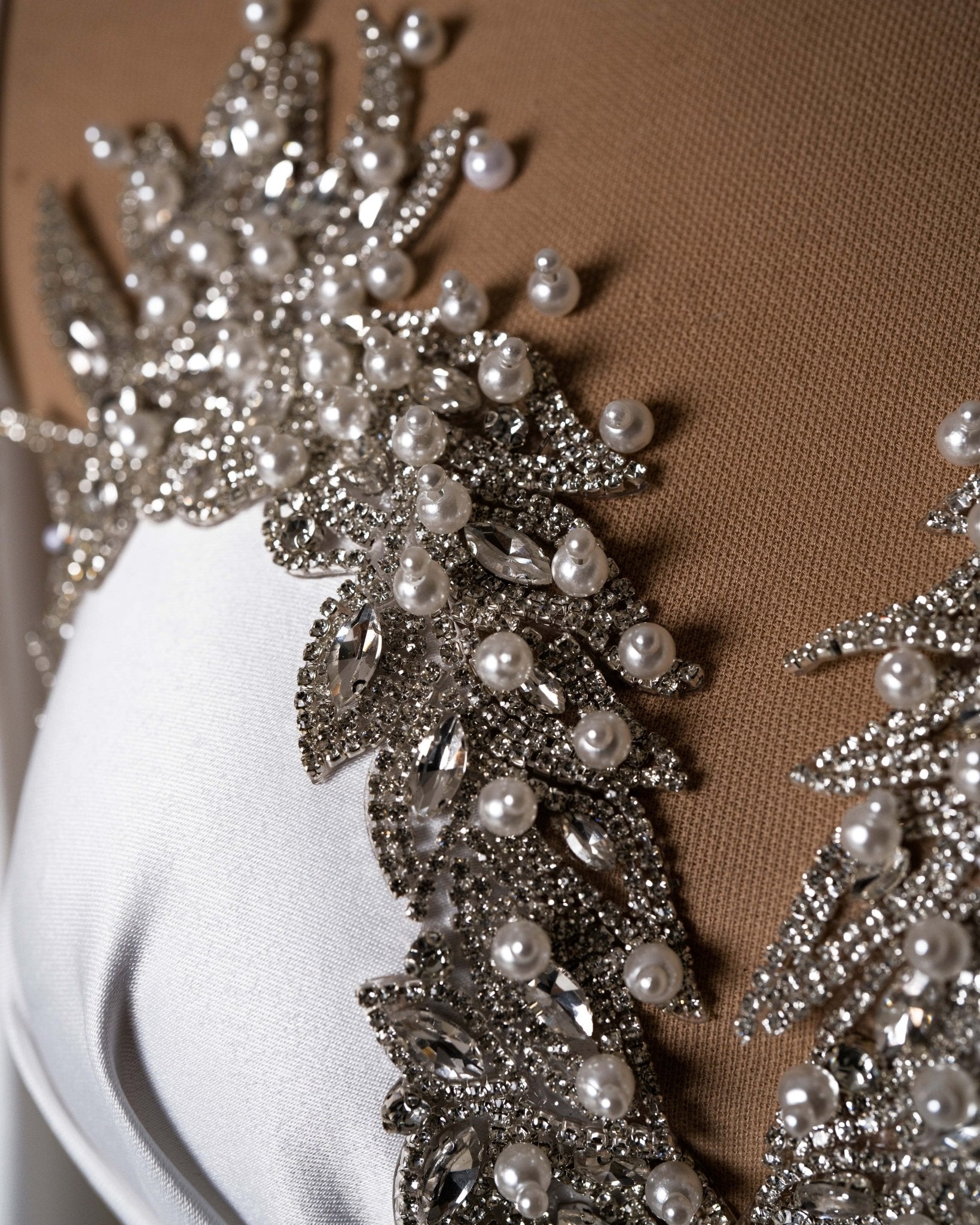 Fioreena Bridal Dress Embellished with Pearls and Crystals - BLINI