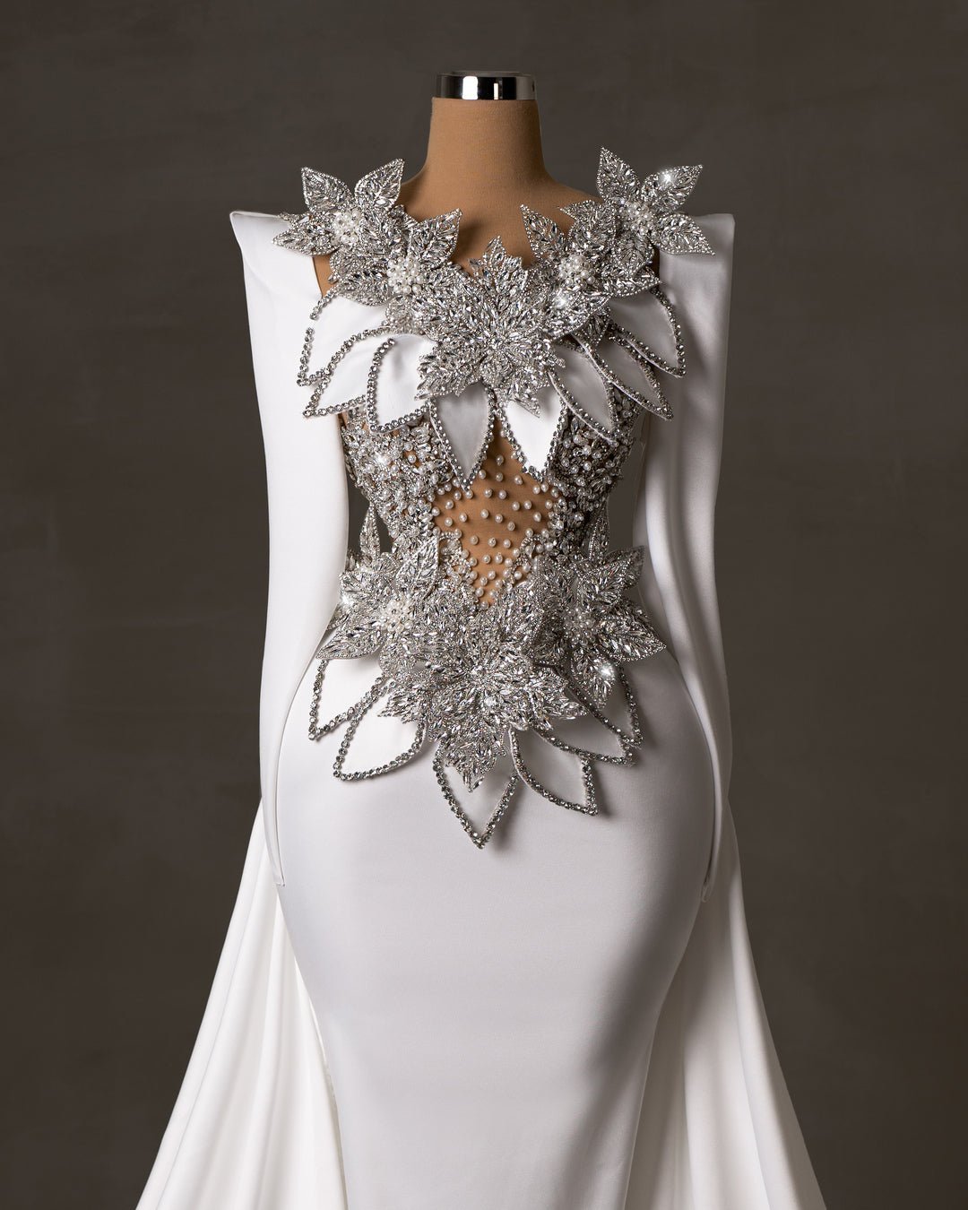 Fyness Bridal Dress with Crystals and Pearls - BLINI