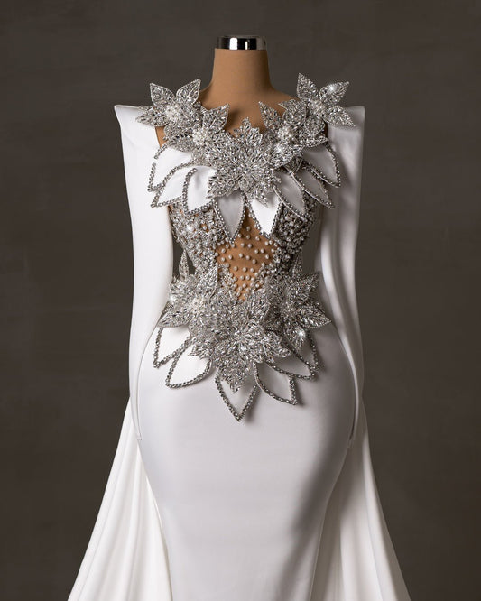 Fyness Bridal Dress with Crystals and Pearls - BLINI