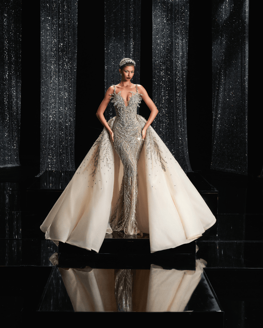 Ivanys Bridal Dress with Detachable Overskirt - BLINI