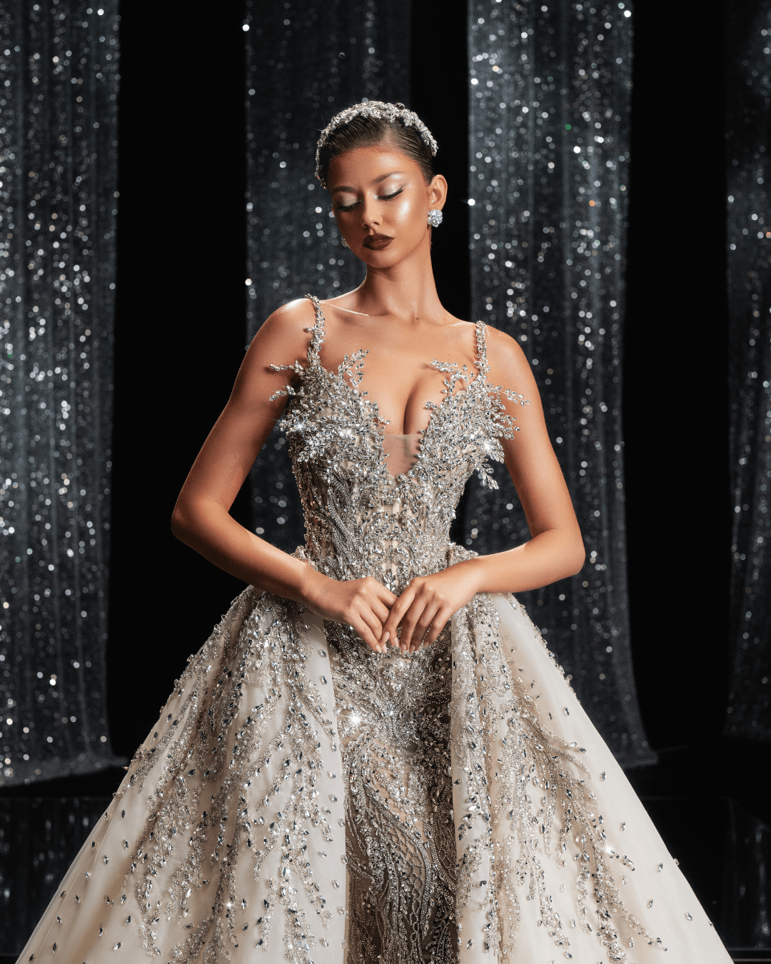 Ivanys Bridal Dress with Detachable Overskirt - BLINI