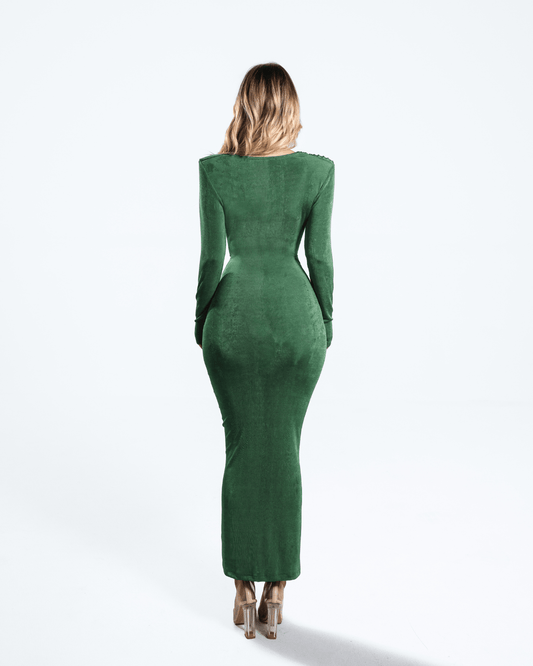 Janea Green Long Dress - BLINI