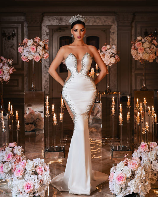Klaryssa Bridal Dress with Crystals - BLINI