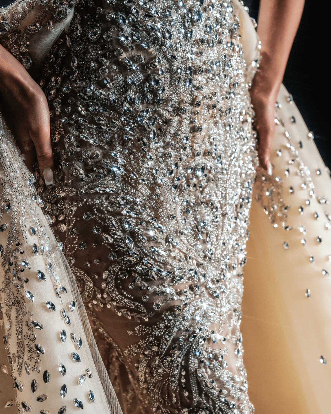 Kolonia Bridal Dress with Crystals and Detachable Overskirt - BLINI