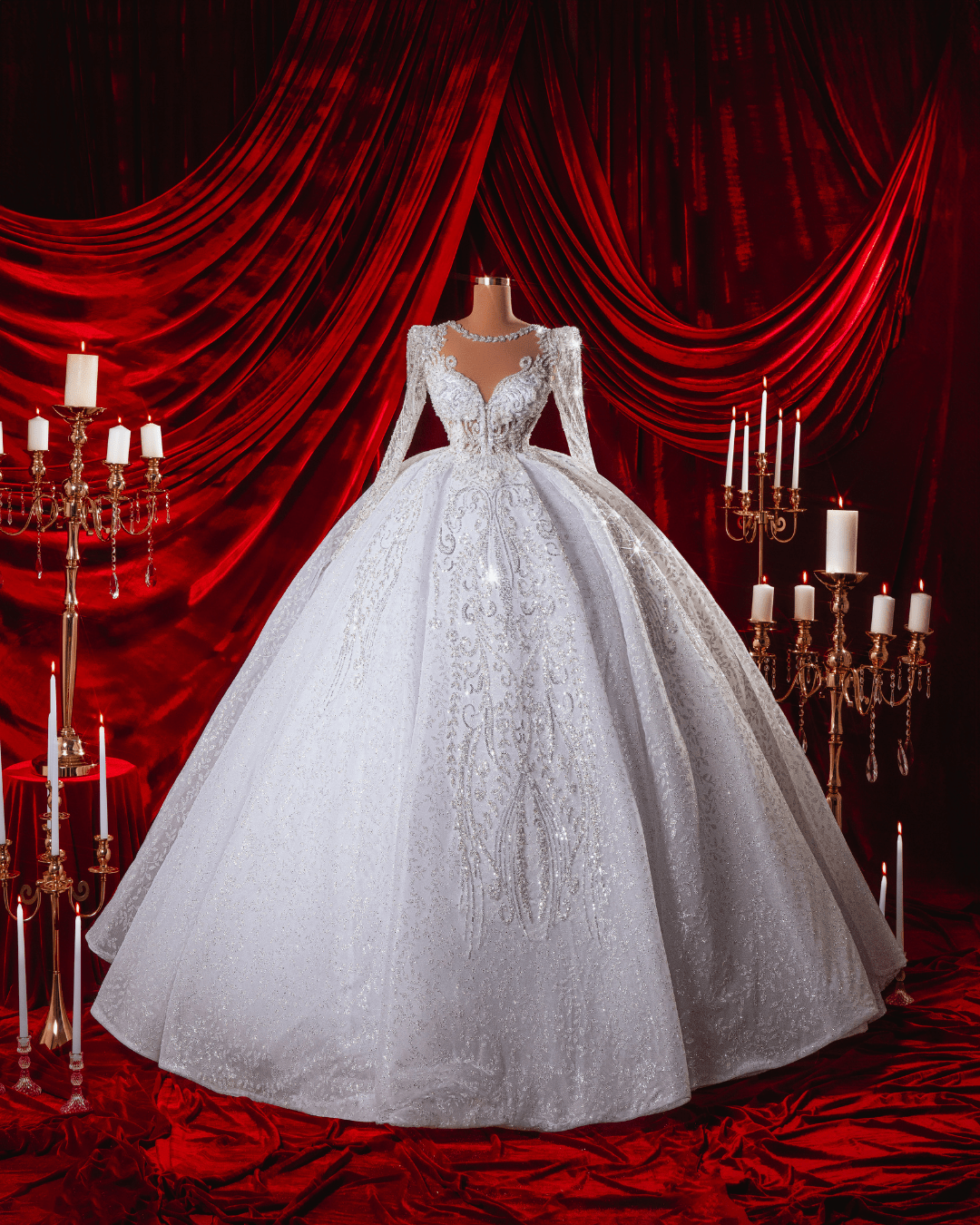 Leyna Bridal Dress with Crystals - BLINI