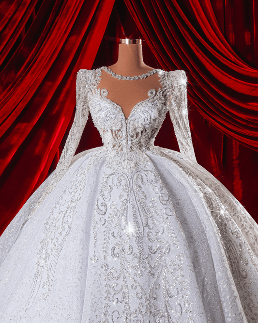 Leyna Bridal Dress with Crystals - BLINI