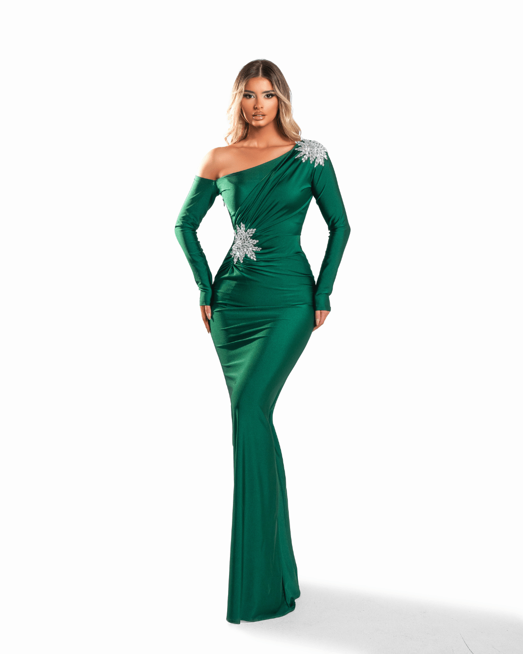 Loenda Green Long Dress - BLINI