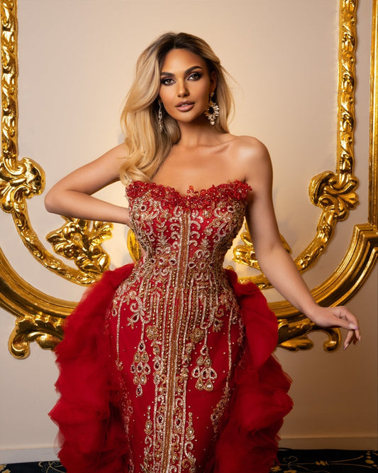 Naida Sleeveless Dress Embellished with Stones - BLINI