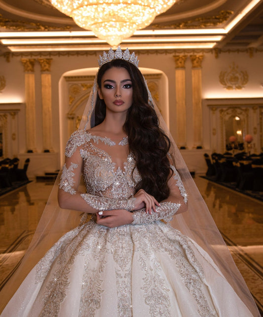 Nova Elegant White Bridal Gown - BLINI