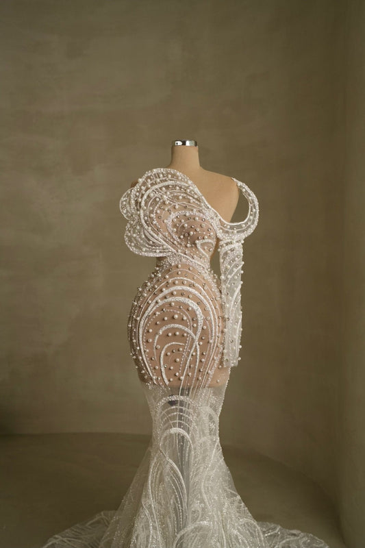 Octavia One - Shoulder Bridal Dress - BLINI