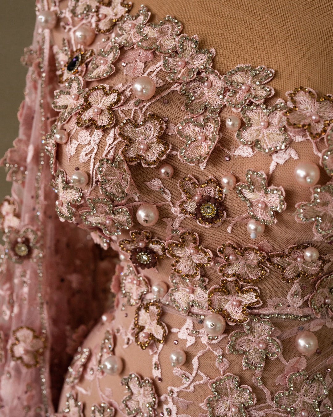 Peony Pink Dress with Flowers - BLINI