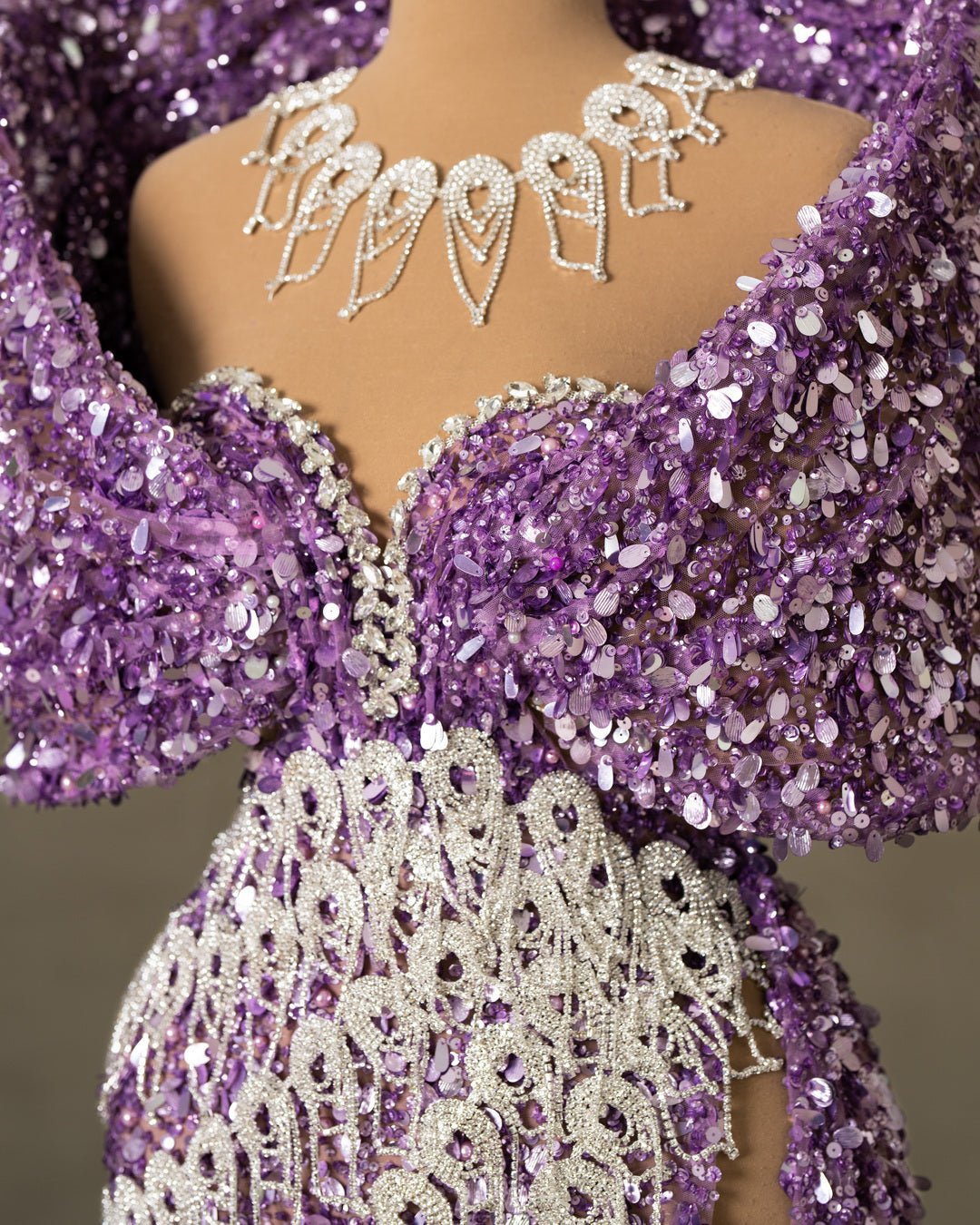 Rézista Purple Dress with Sequins - BLINI