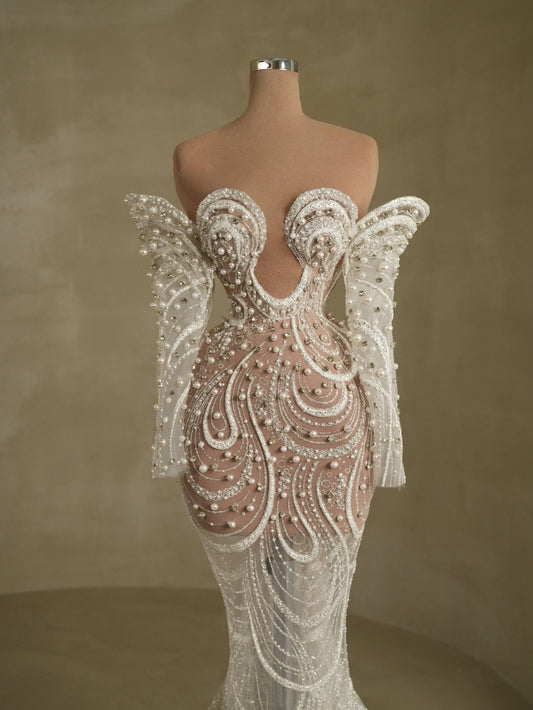 Rira Off - Shoulder Bridal Gown - BLINI