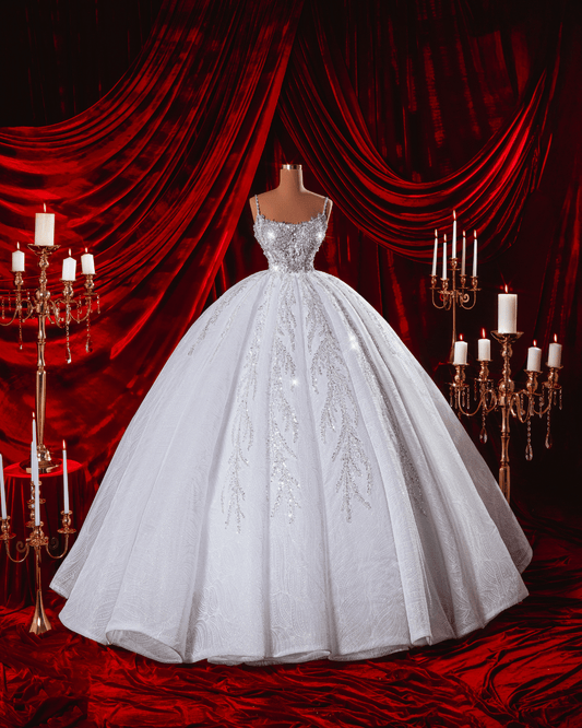 Romea Bridal Sleeveless Dress with Crystals - BLINI