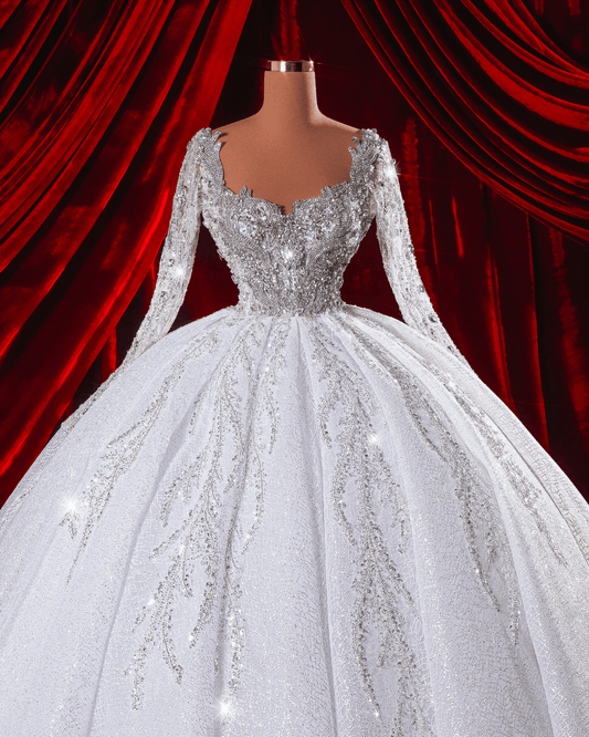 Saela Bridal Dress with Crystals - BLINI