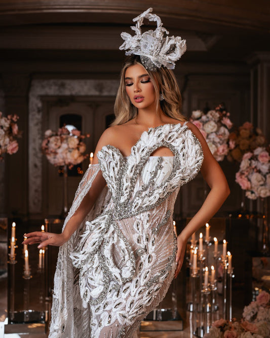 Tainá Bridal Dress with Crystals - BLINI
